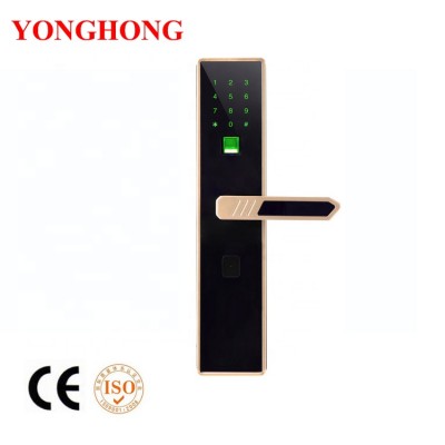 Euro standard luxury free handle electric door lock