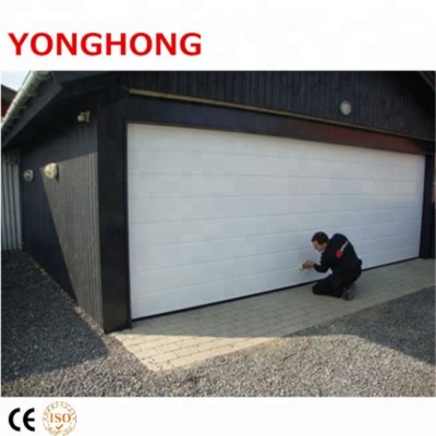 Automatic sectional garage door