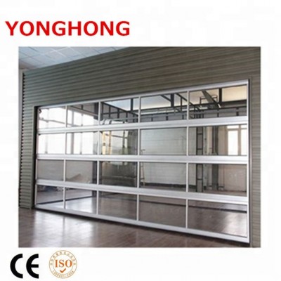 Security door and panel aluminum glass garage door prices